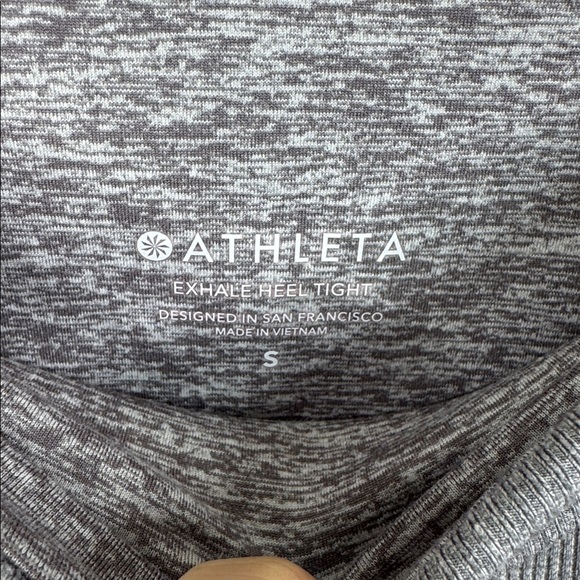 Athleta Exhale Stash Pocket Heel Tight in SoftLuxe in Comet Gray Women's Small - Picture 5 of 8